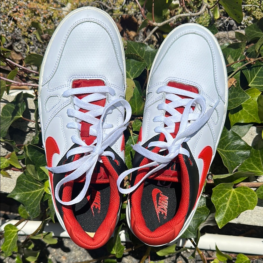 Nike Red and White Athletic Shoes